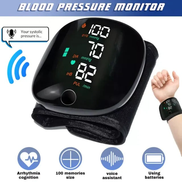 🩺 Tensiomètre de Poignet Rechargeable – Surveillez Votre Tension Depuis La Maison